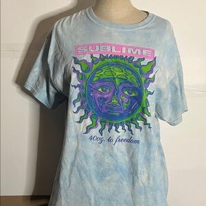 😄Sublime graphic Tshirt Tye dye 40 oz to freedom large